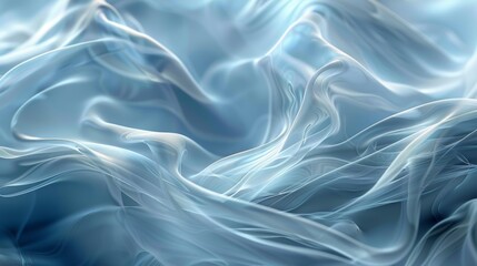 Obraz premium The image is a depiction of a blue, white, gray smoke, mist, or fog.