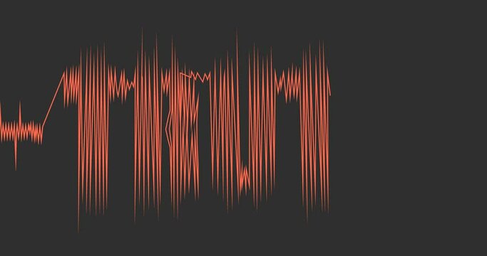Polygraph exam drawing word truth in red
