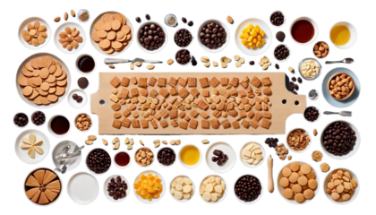 food production lebensmittelindustrie keksherstellung man work working hygiene industry assembly line conveyer belt pastry aliment making produce automation automatic machine automaton industrial