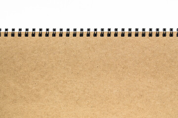Blank Spiral Notebook with Paper Isolated
