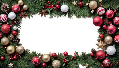 border decorations background christmas balls transparent corner red gold silver ball shiny decoration holiday celebration frame ornament card winter tree sphere ribbon gift new bauble design glasses