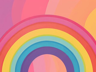 A colorful rainbow background with a rainbow in the middle.