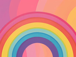 Obraz premium A colorful rainbow background with a rainbow in the middle.