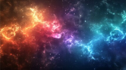 Naklejka premium Journey through a fantastical and colorfully cosmos scenery.