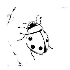 Fototapeta premium ladybird illustration