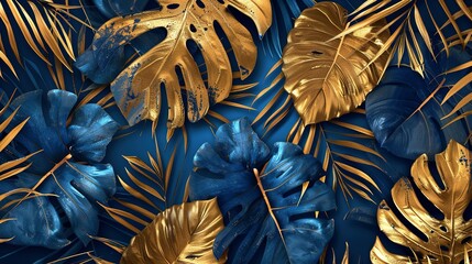 Opulent Rainforest Retreat: Monstera, Palm, Fern Delight