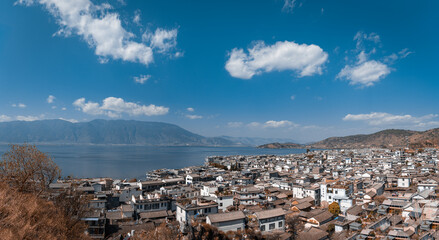 Shuanglang Ancient Town under the Erhai Lake in Cangshan Mountain, Dali, Yunnan Province