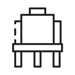 Paint Brush Art Line Icon