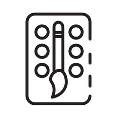 Art Design Oil Line Icon