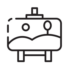 Art Picture Painting Line Icon