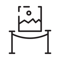 Art Show Gallery Line Icon