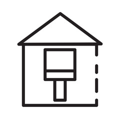 Home Coating Painting Line Icon