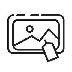 Painting Selling Buy Line Icon