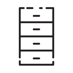 Case Locker Office Line Icon