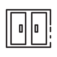 Locker Room Steel Line Icon