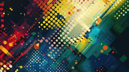 Pixelated background of abstract design