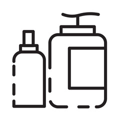 Obraz premium Care Nail Polish Line Icon