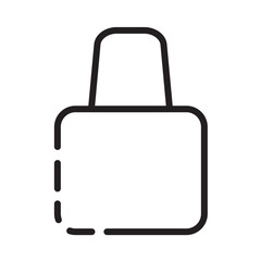 Nail Polish Beauty Line Icon