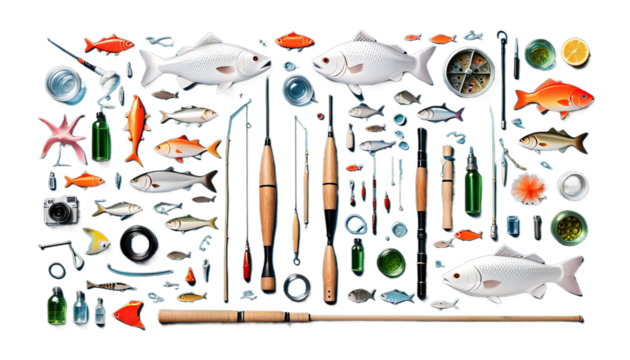 concept new fishing surreal creativity man ideas illustration idea energy bulb success abstract advertising art brain bright business catching communication conceptual connect creative dark electric