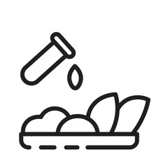 Additives Chemical Food Line Icon