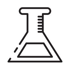 Analysis Beaker Biology Line Icon