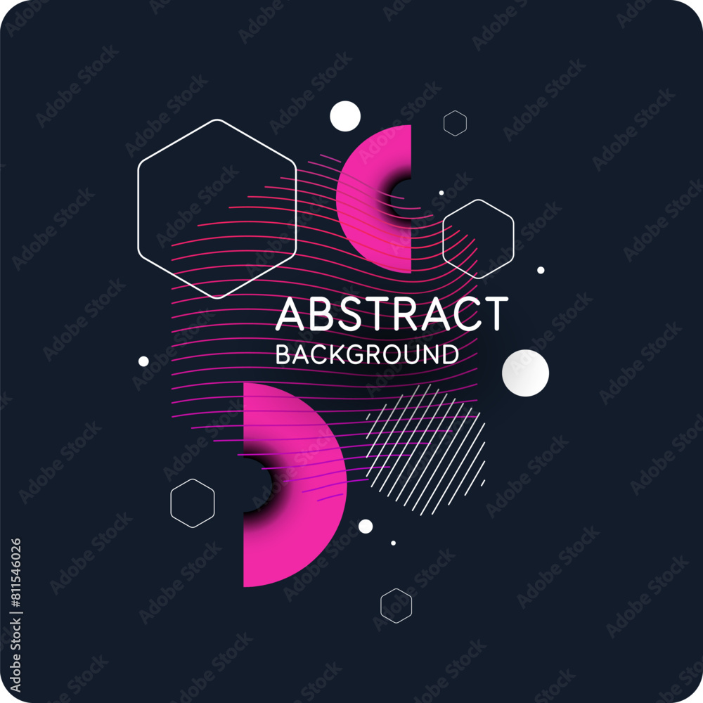 Poster abstract background with dynamic lines. vector illustration in flat minimalistic style
