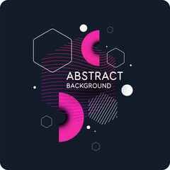 Obraz premium Abstract background with dynamic lines. Vector illustration in flat minimalistic style