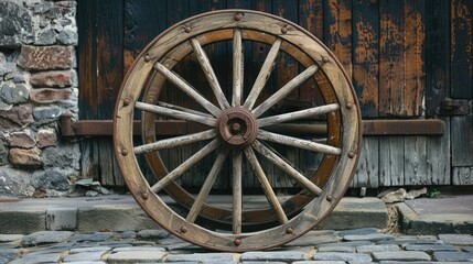 Obraz premium Scholarly Study on the History of Wheels