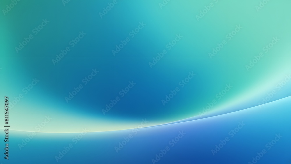 Poster soft blue and green gradient background with smooth transition