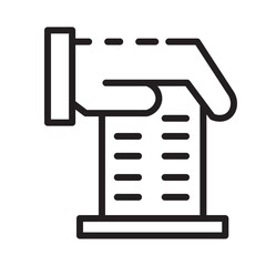 Business Ceo Finance Line Icon