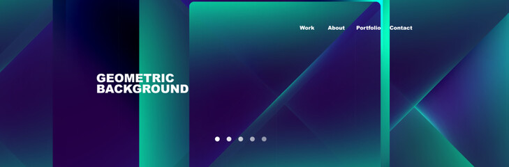 Naklejka premium Triangle minimal web site page background design. Vector Illustration For Wallpaper, Banner, Background, Card, Book Illustration, landing page