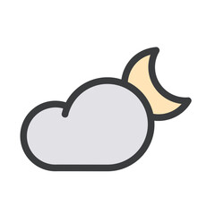 Cloudy Night Icon