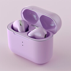 Wireless Earphones Charging Case in Smooth Black: Convenient and Stylish