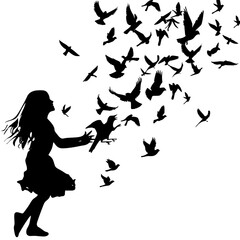 Floral Woman Svg Png, Butterfly Flower Svg, Woman With Flower Svg, Girl Butterfly Fairy Svg, Floral Butterfly Svg, Flowers Svg, Floral Svg, Floral Woman Face, Woman Face With Flowers, woman, silhouett