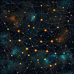 Fototapeta premium Index Illustrated as a Constellation of Interconnected Stars Representing Individual