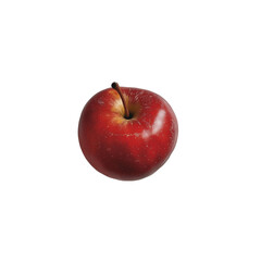 red apple isolated on white