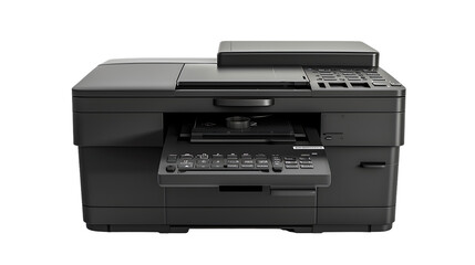 Business laser printer isolated on transparent background 