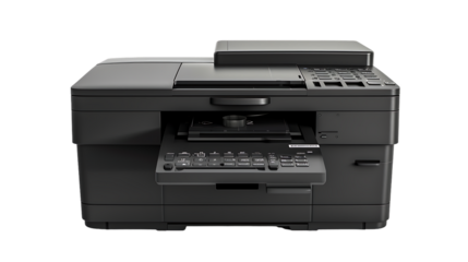 Business laser printer isolated on transparent background 