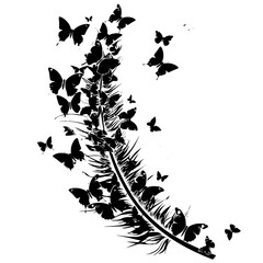 Boho Svg, Feathers Clipart, Feathers Cut File, Feathers Vector, Feathers png, Feathers Silhouette, Feather Earring, Feather, Feather SVG, Digital feather, Feather Clipart, Silhouette Feather, PNG Feat