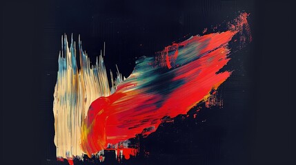 Dynamic Abstract Art in Bold Colors

