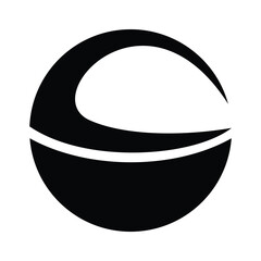 Circle ball logo icon template