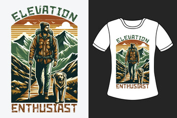 Explore nature in style with our hiking-themed T-shirt. Adventure-ready designs and comfort meet in this must-have gear. Elevate your hiking experience with this outdoor enthusiast's essential.