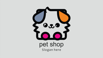 Illustration vector graphic logo pet shop, perfect for company logo, shop, etc