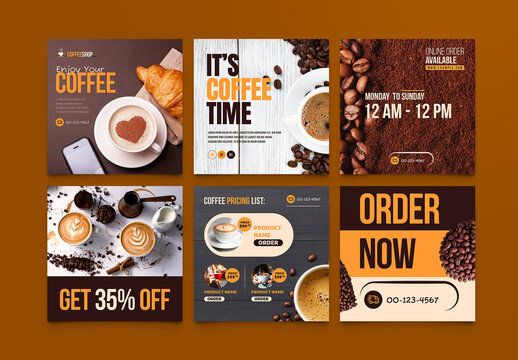 Coffee Shop Post Template