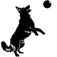 Dog vector, line art Dog, Dog outline, Dog svg, Dog png, Dog illustration, Labrador Retriever Dog, German Shepherd Dog, Golden Retriever Dog, Bulldog Dog, Beagle Dog, Poodle Dog, Boxer Dog, Dachshund 