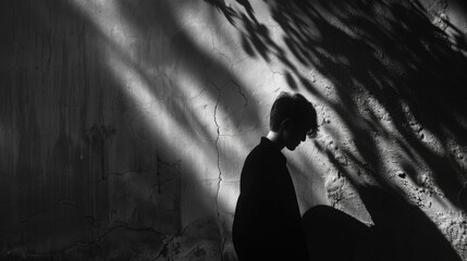 Obraz premium Hiding in the shadows