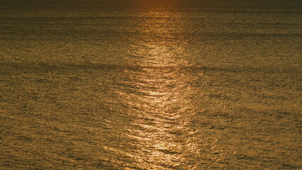 Shiny Reflections Of The Sun Through The Clear Water. Texture Of Water Surface Of Sea Reflection Of...
