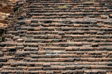 Historic brick and stone steps