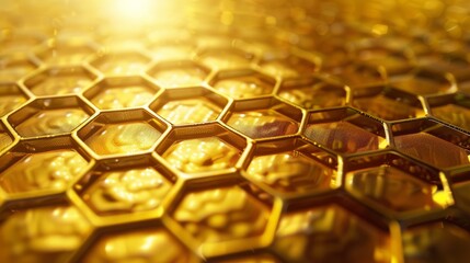 Loopable Honeycomb 3D Animated Backgrounds hyper realistic 