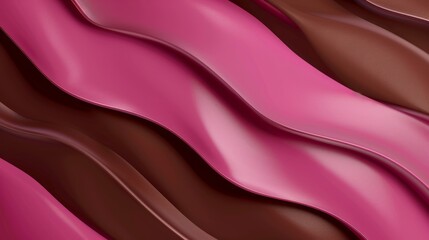 modern creative banner with very dark pink, chocolate and saddle brown color. modern waves background illustration hyper realistic 